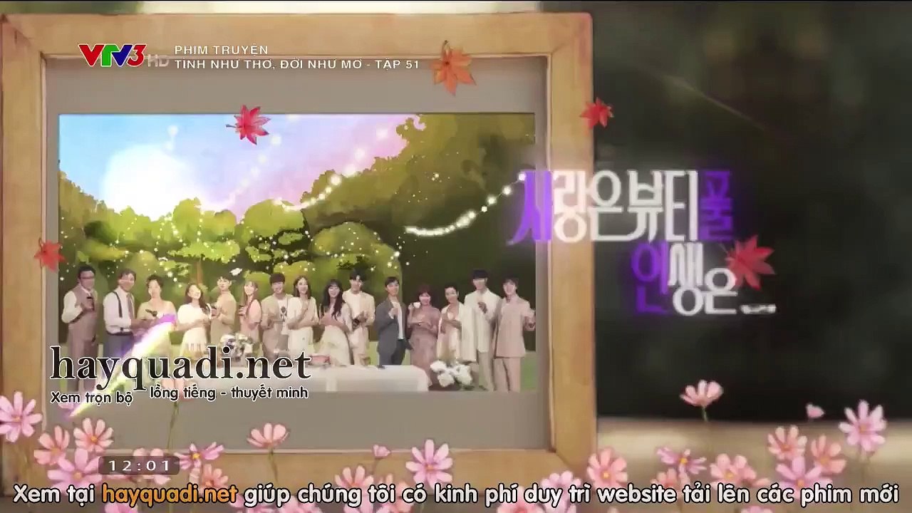 Tình Như Thơ - Đời Như Mơ Tập 51 - VTV3 thuyết minh tap 52 - Phim Hàn Quốc - Xem phim tinh nhu tho - doi nhu mo tap 51