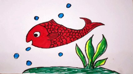 How to draw easy fish for kids