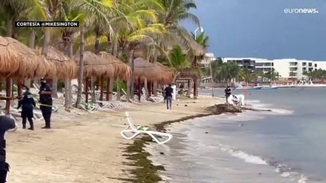 Dos presuntos narcotraficantes mueren en un tiroteo en una playa turística al sur de México