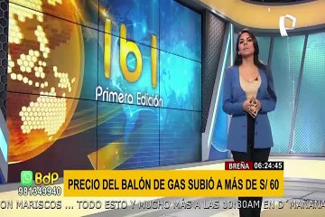Breña: el precio del balón de gas subió, distribuidoras lo venden a más de S/ 60