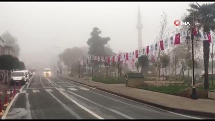 Tekirdağ'da yoğun sis etkisini sürdürüyor