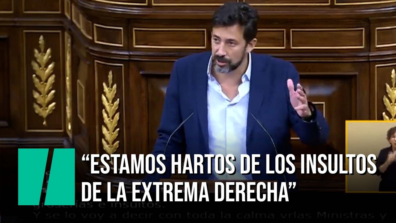 Antón Gómez-Reino (Podemos): "Estamos hartos de los insultos de la extrema derecha"