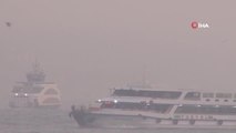 Boğaz'da etkili olan sis nedeniyle şehir hatları seferleri iptal edildi