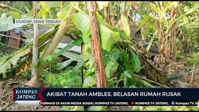 Akibat Tanah Ambles, Belasan Rumah Rusak