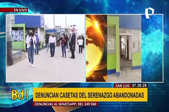 San Luis: vecinos denuncian que caseta de serenazgo está abandonada desde hace dos años