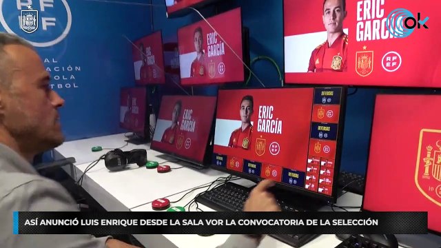 Así anunció Luis Enrique desde la sala VOR la convocatoria de la Selección