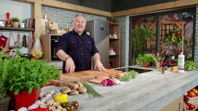 Pieczony łosoś z pieczarkami portobello i bobem - Doradca Smaku - Sezon 15 Odcinek 38