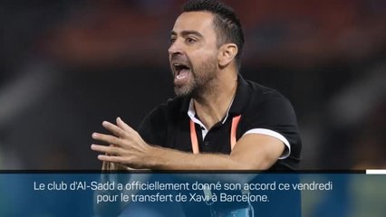 Barcelone - Xavi libéré par Al-Sadd