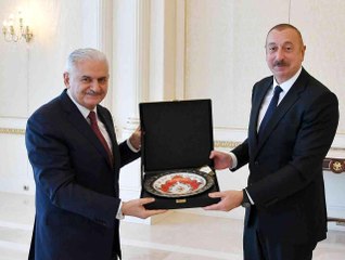 Azerbaycan Cumhurbaşkanı Aliyev, Binali Yıldırım'ı kabul etti