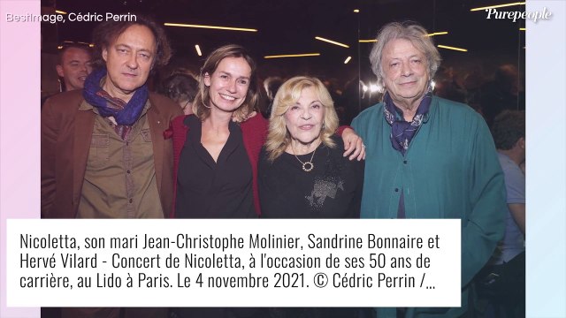 Laurent Ruquier en bonne compagnie pour applaudir Nicoletta qui fête ses 50 ans de scène