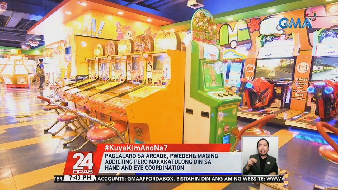 #KuyaKimAnoNa?: Paglalaro sa arcade, pwedeng maging addicting pero nakakatulong din sa hand and eye coordination | 24 Oras