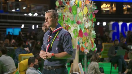 Bear Grylls urges young people to follow scouts in their aim to help the planet's climate crisis