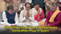 MP CM Shivraj Singh Chouhan performs Govardhan Puja in Ujjain