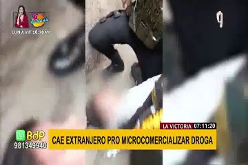 Grupo Terna captura a extranjero vendedor de drogas en La Victoria