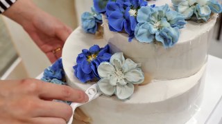 How Bean Paste Flower Tteok Cake is made Korean Dessert