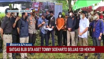 Video herunterladen: Lahan Seluas 120 Hektar Milik Tommy Soeharto di Karawang Disita Satgas BLBI