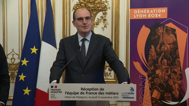 Intervention de Jean Castex devant l’équipe de France des Métiers