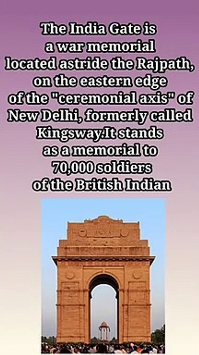 Amazing fact about India Gate