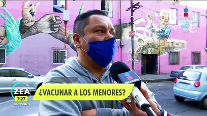 ¿Qué opina la gente de la vacunación contra Covid-19 a menores?