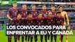 Lista de jugadores convocados de México para las eliminatorias ante Estados Unidos y Canadá