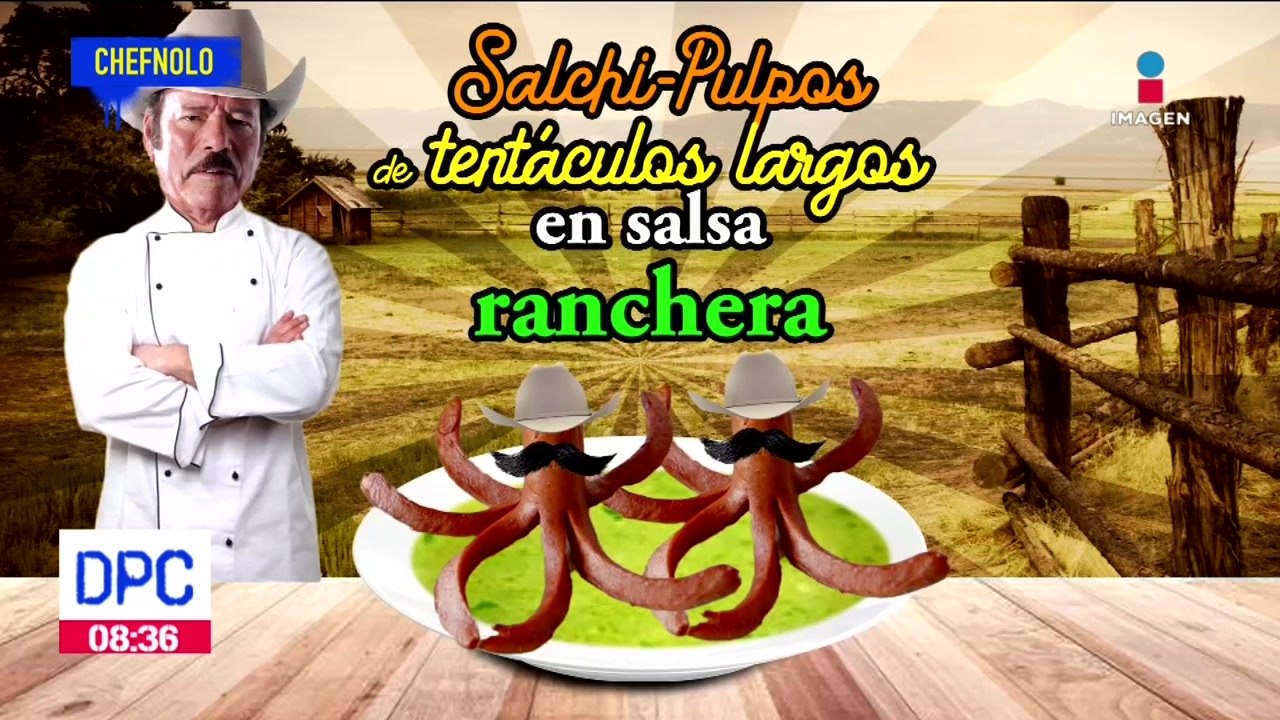 Salchipulpos de tentáculos largos en salsa ranc...