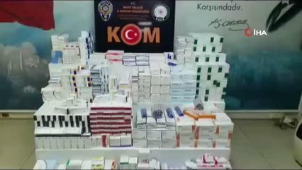 Hatay'da barkod numarası kazınmış bin 267 adet tıbbi ilaç ele geçirildi