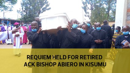 Requiem held for retired ACK Bishop Abiero in Kisumu