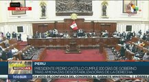 teleSUR Noticias 05-11 17:30: Pedro Castillo cumple 100 días de Gobierno tras amenazas de opositores