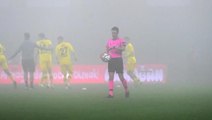 İstanbulspor - Menemenspor maçı yoğun sis nedeniyle ertelendi