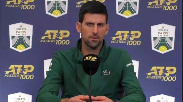 ATP - Rolex Paris Masters 2021 - Novak Djokovic : I came here to Bercy est to keep my place as world number 1
