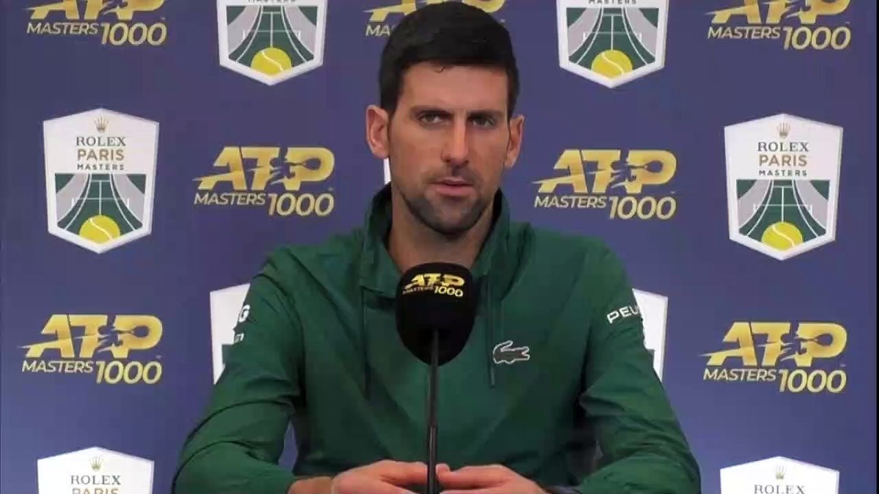 ATP - Rolex Paris Masters 2021 - Novak Djokovic : "I came here to Bercy est to keep my place as world number 1"