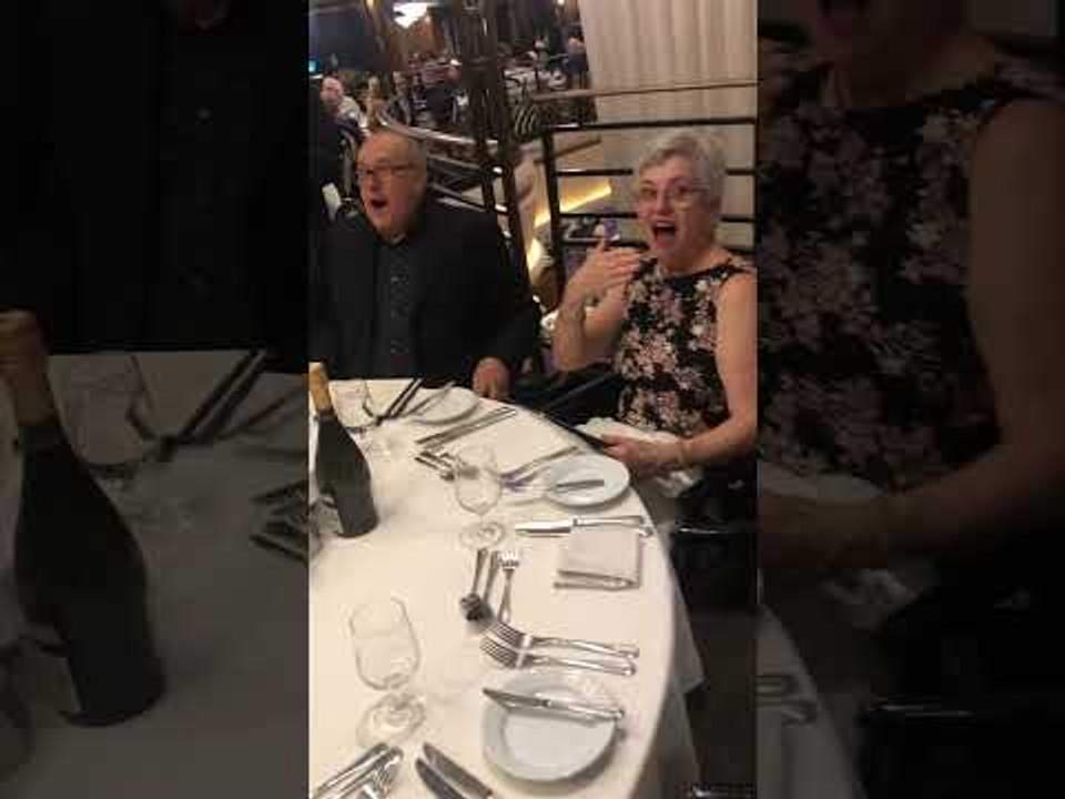 Sister Surprise Their Parents