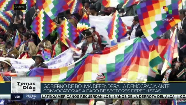 Bolivia: Movimientos sociales rechazan desestabilización convocada por sectores de la derecha