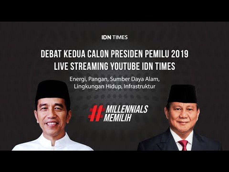 FULL! Debat Kedua Capres 2019 - Jokowi vs Prabowo Subianto -