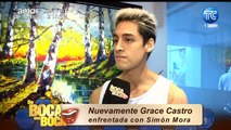 Guerra de publicaciones en redes sociales entre Simón Mora y Grace Castro