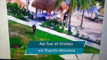 Difunden el momento de la balacera en hotel de Puerto Morelos