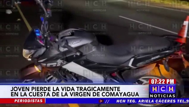 Motociclista fallece en accidente vial en la Cuesta de La Virgen en Comayagua