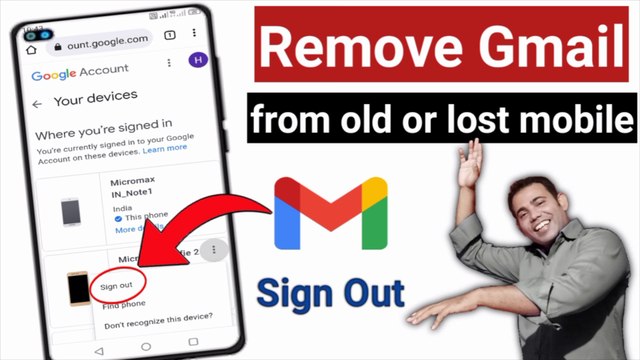 How to Sign Out Gmail Account from Old or Lost Mobile | Apne Purane Ya Khoye Mobile Se Sign Out Kare