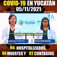 Panorama de Covid-19 en Yucatán. Actualización al 5 de Noviembre de 2021