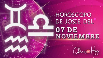 Horóscopo de hoy domingo 7 de noviembre de Josie Diez Canseco