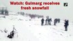 Watch: Gulmarg receives fresh snowfall