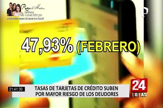 SBS: suben tasas de interés de tarjetas de crédito