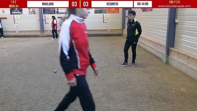 MAGLAND vs VESONTIO individuel : Championnat National des Clubs de Pétanque Féminins - 2ème Division - Groupe D à Cluses