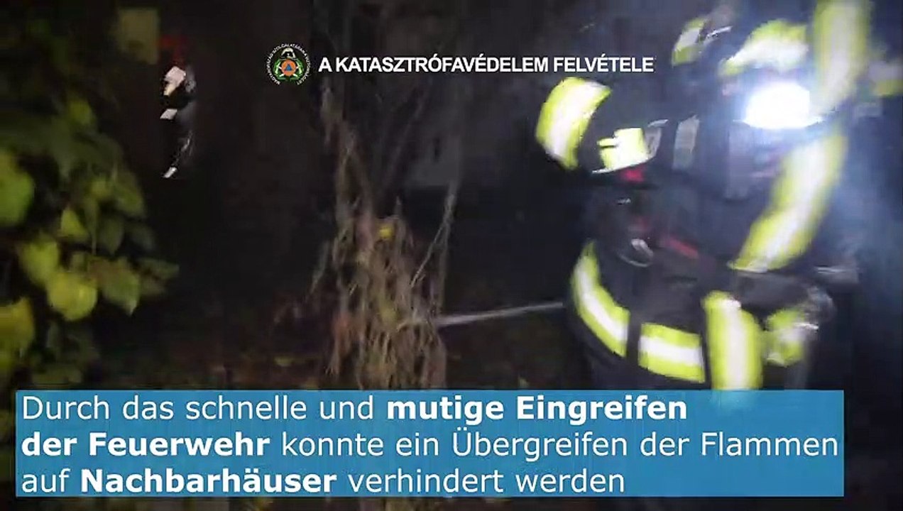Explosionen bei Feuer in Budapest!