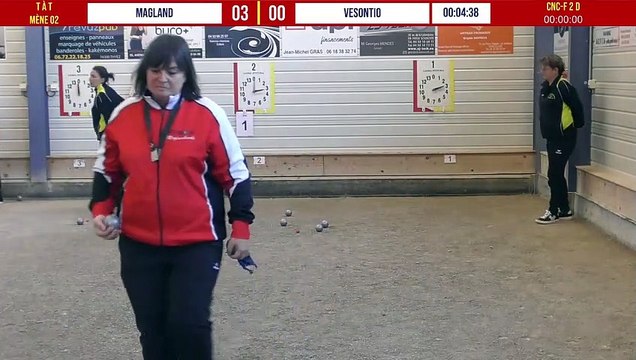 MAGLAND vs VESONTIO tête-à-tête : Championnat National des Clubs de Pétanque Féminins - 2ème Division - Groupe D à Cluses