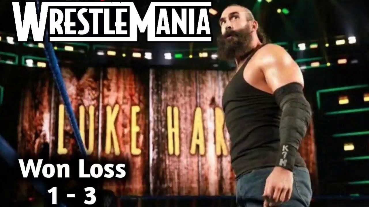 Luke Harper WrestleMania Win & Loss