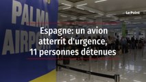 Espagne: un avion atterrit d'urgence, 11 personnes détenues