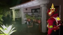 Maltempo in Gallura, i vigili del fuoco soccorrono sei persone