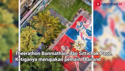 Lapangan dengan Gambar Kapten Tsubasa Hadir Di Thailand