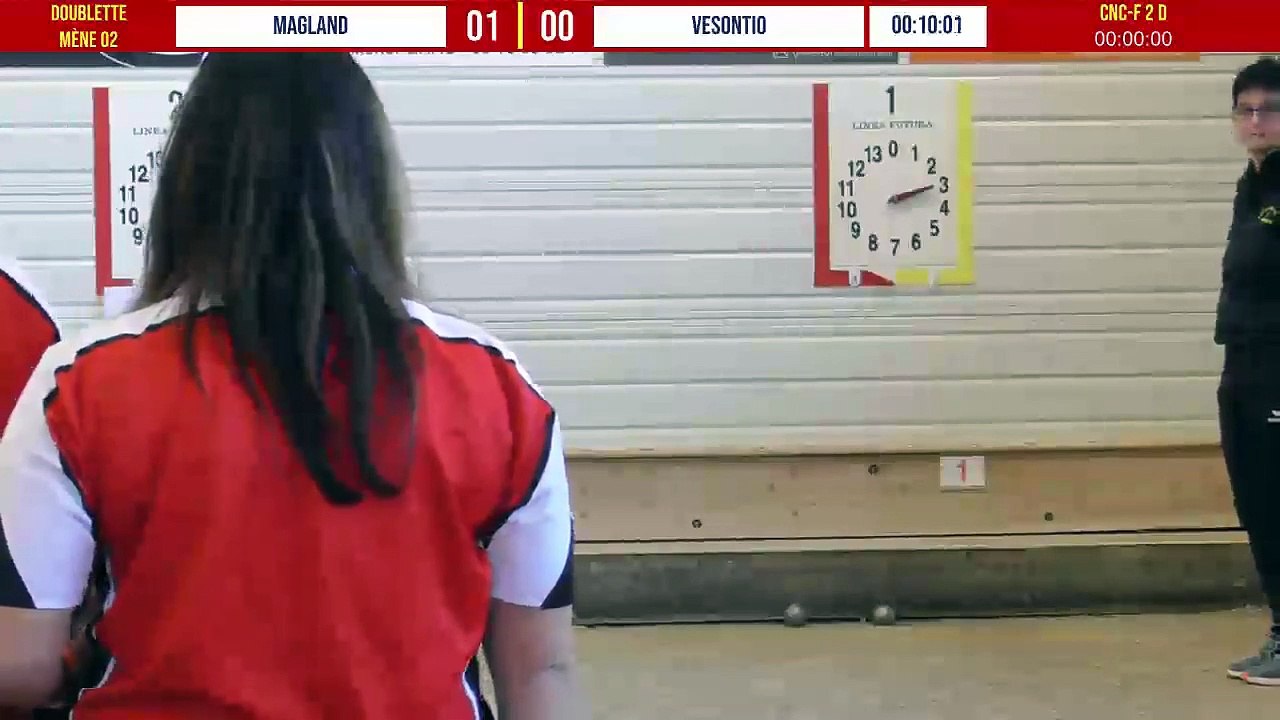 MAGLAND vs VESONTIO doublettes : Championnat National des Clubs de Pétanque Féminins - 2ème Division - Groupe D à Cluses